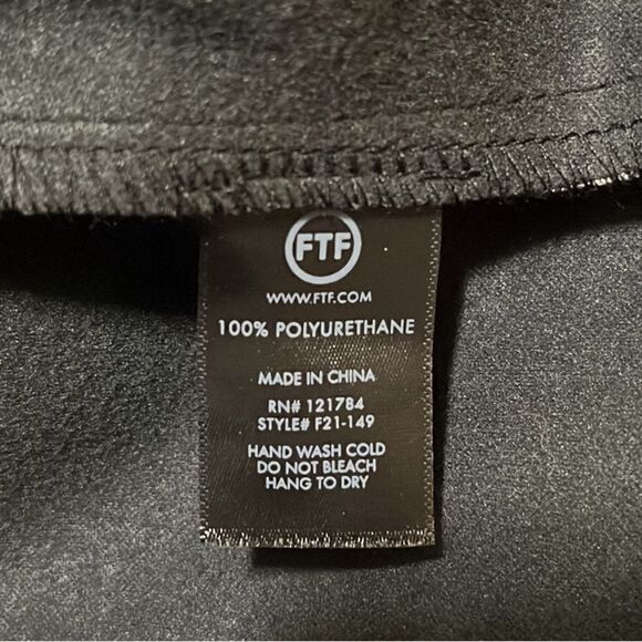 FTF Faux Leather Ruched Skirt - Picture 13 of 14